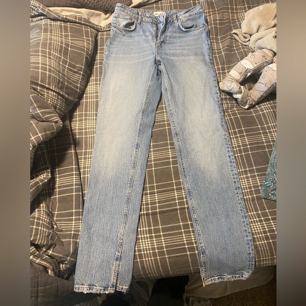 Zara Split Hem Denim, size 6, never worn